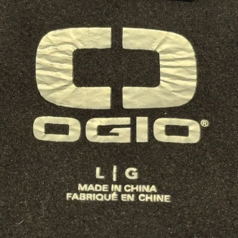 Ogio Full-Zip Black Knit Performance Jacket Men’s Lg Centennial Hyundai Logo